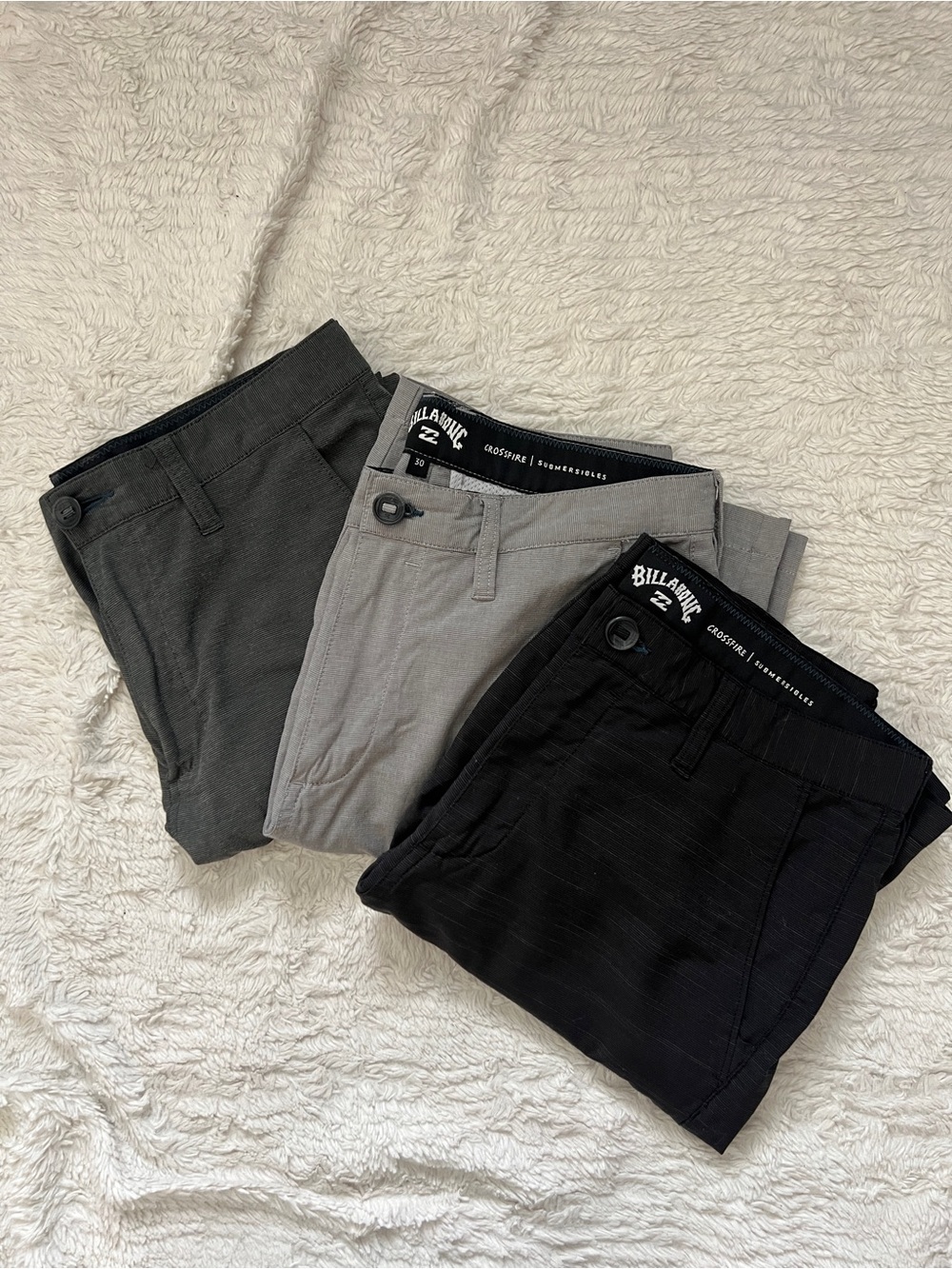 Billabong Crossfire Submersible Hybrid Shorts Lot (3)